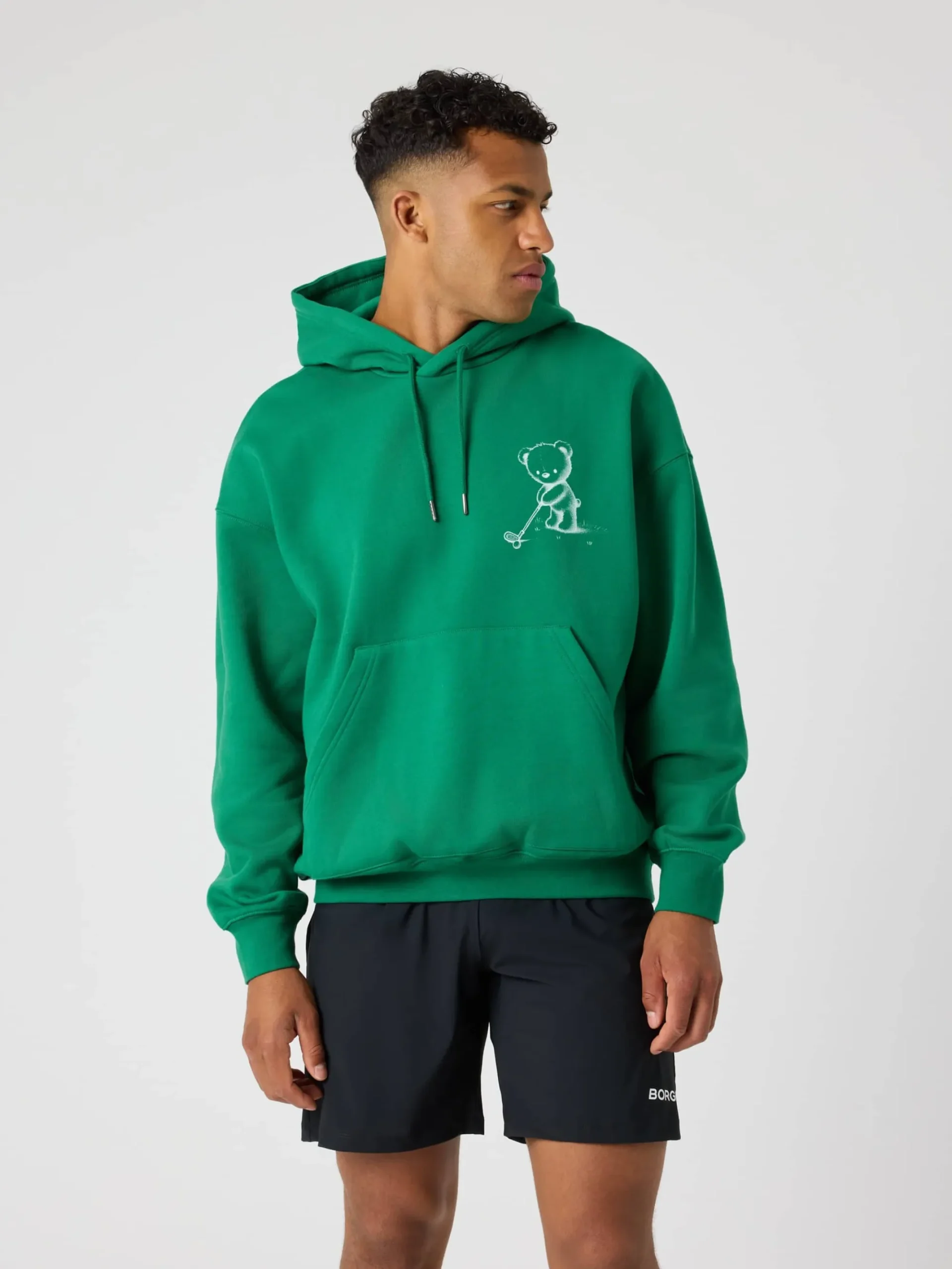 Björn Borg Hoodies|Golf * Borg Overized Hoodie Verdant Green