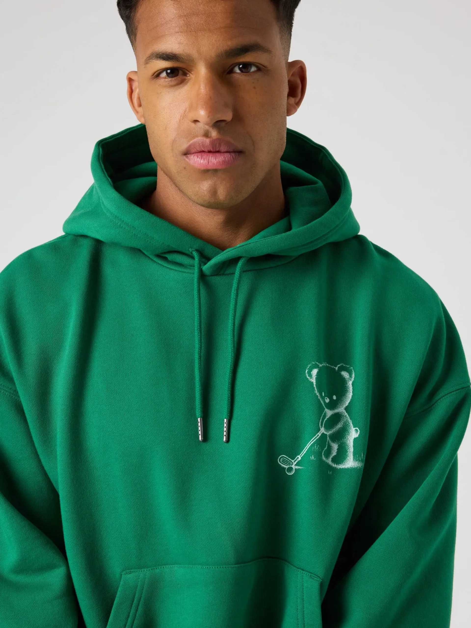 Björn Borg Hoodies|Golf * Borg Overized Hoodie Verdant Green