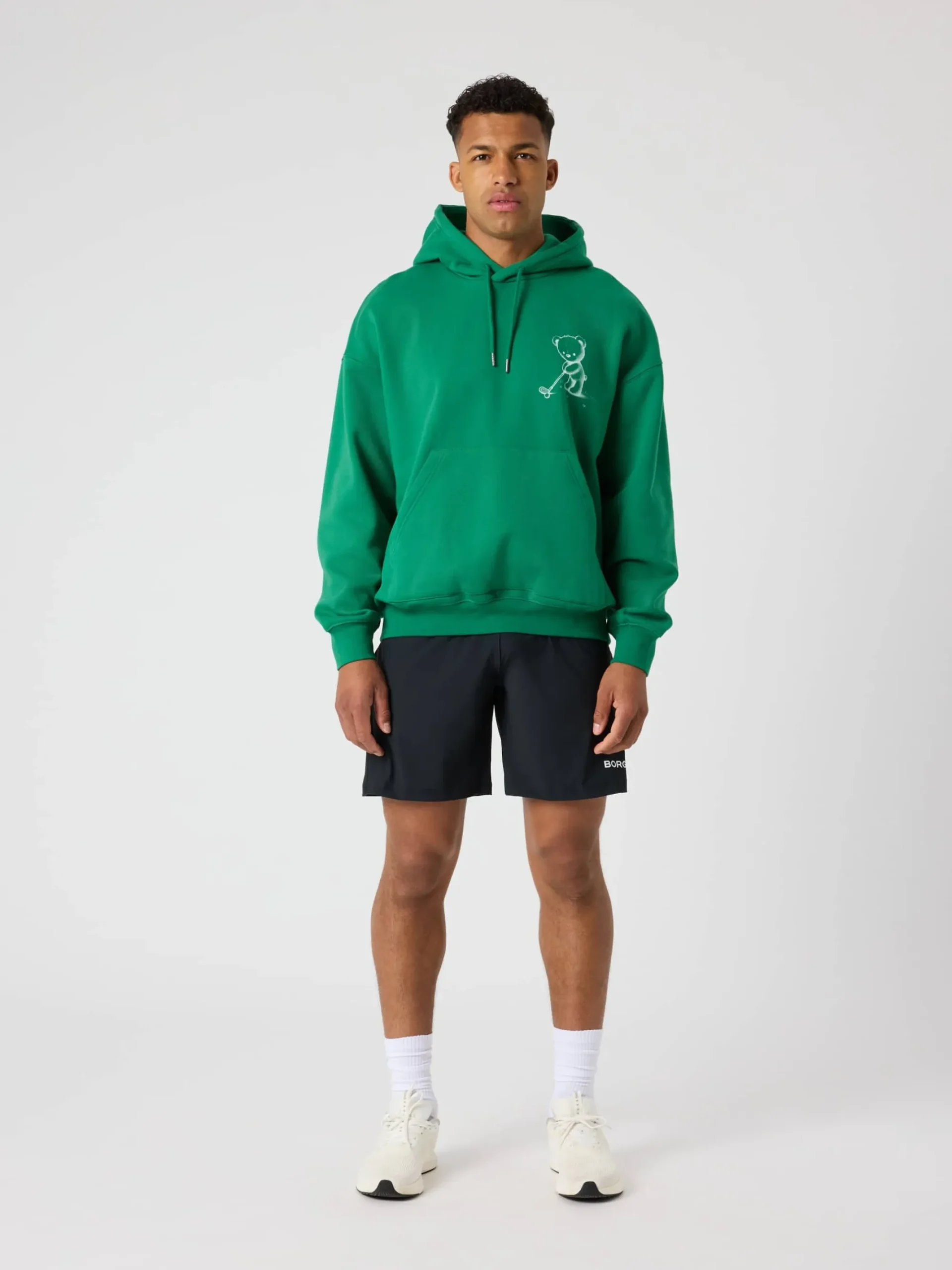 Björn Borg Hoodies|Golf * Borg Overized Hoodie Verdant Green