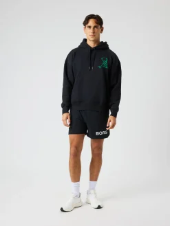 Björn Borg Hoodies|Golf * Borg Overized Hoodie Black Beauty