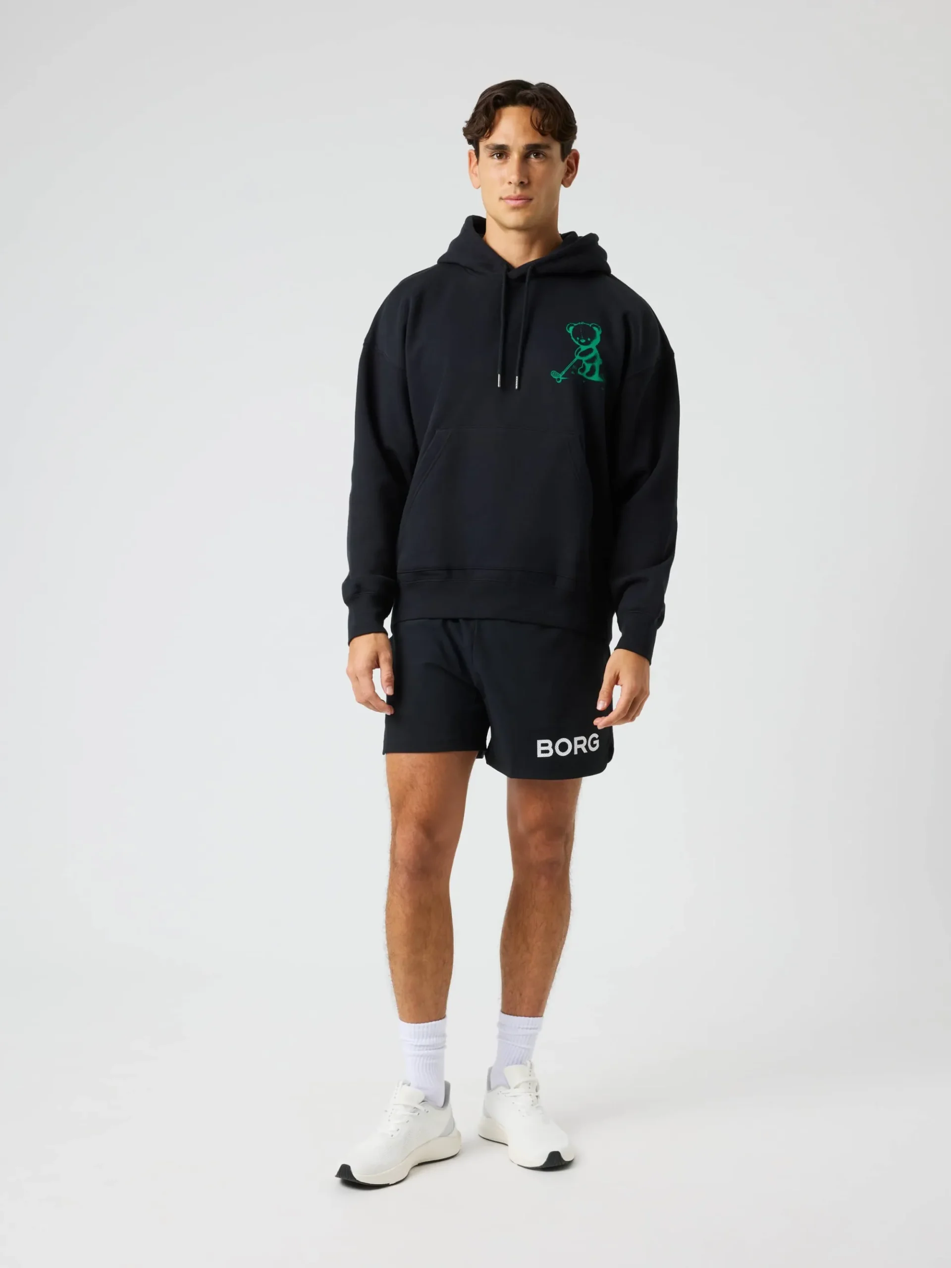 Björn Borg Hoodies|Golf * Borg Overized Hoodie Black Beauty