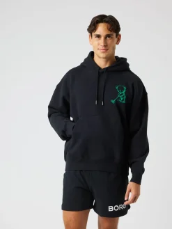 Björn Borg Hoodies|Golf * Borg Overized Hoodie Black Beauty