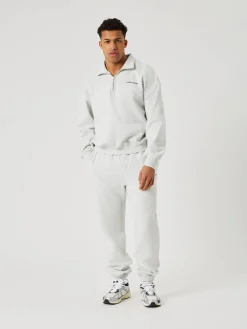Björn Borg Vardag & Loungewear|Byxor * Borg Overized weatpant Ultra Light Grey Melange