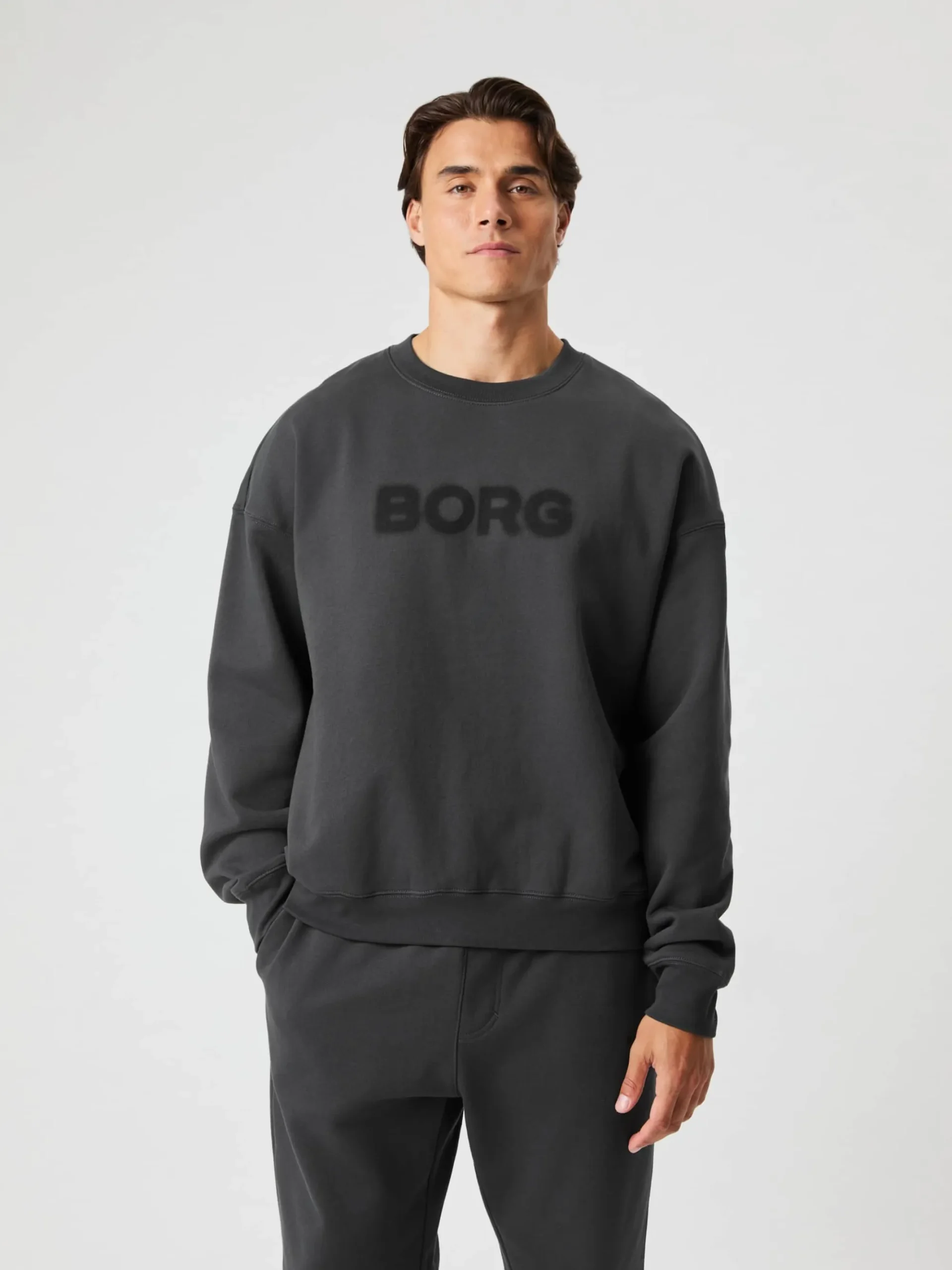 Björn Borg Tröjor * Borg Overized weathirt Asphalt