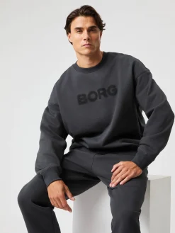 Björn Borg Tröjor * Borg Overized weathirt Asphalt