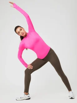 Björn Borg Tröjor * Borg Perforance Bruhed ockneck Pink Glo