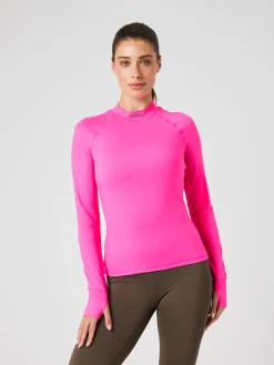 Björn Borg Tröjor * Borg Perforance Bruhed ockneck Pink Glo