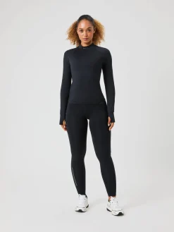 Björn Borg Löpning|Tröjor * Borg Perforance Bruhed ockneck Black Beauty