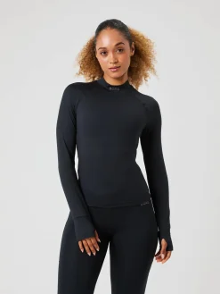 Björn Borg Löpning|Tröjor * Borg Perforance Bruhed ockneck Black Beauty