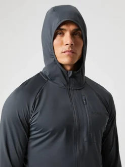 Björn Borg Hoodies * Borg Perforance id ayer Hood Asphalt