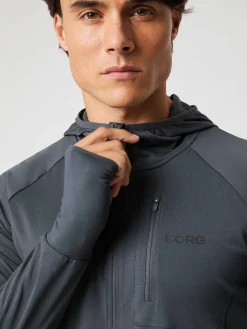 Björn Borg Hoodies * Borg Perforance id ayer Hood Asphalt