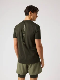 Björn Borg T-Shirts|Gym & Träning * Borg Perforance Perforated T-hirt Rosin