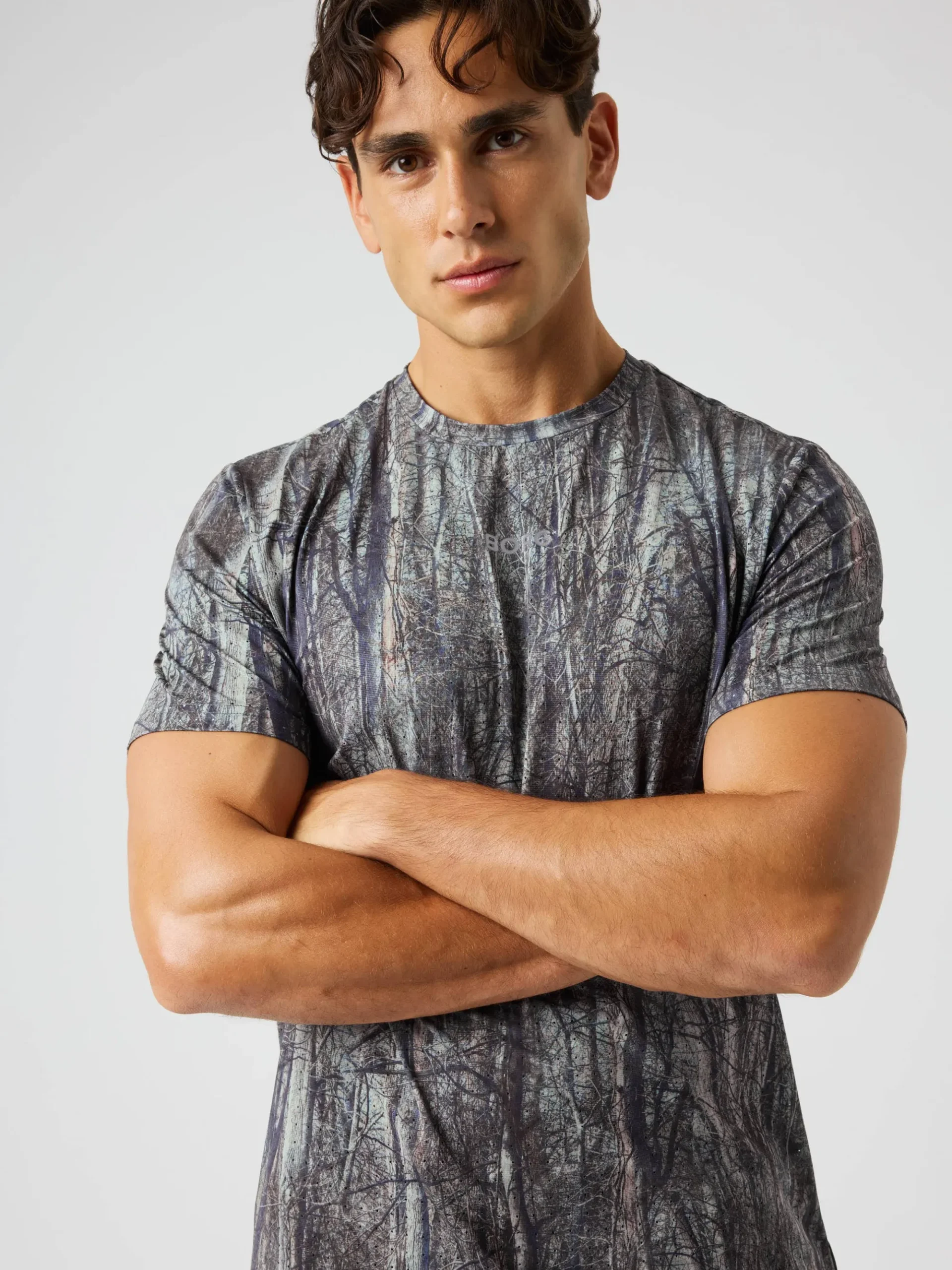 Björn Borg T-Shirts|Gym & Träning * Borg Perforance Perforated T-hirt Forest 1