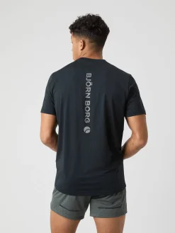 Björn Borg T-Shirts|Gym & Träning * Borg Perforance Perforated T-hirt Black Beauty