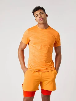 Björn Borg T-Shirts * Borg Perforance T-hirt Sun Orange