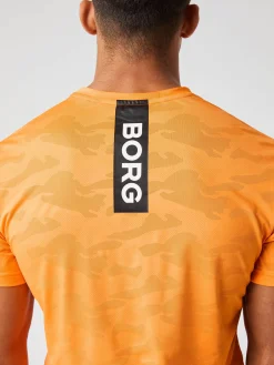 Björn Borg T-Shirts * Borg Perforance T-hirt Sun Orange