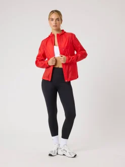 Björn Borg Löpning|Jackor * Borg Perforance Wind Jacket Flame Scarlet