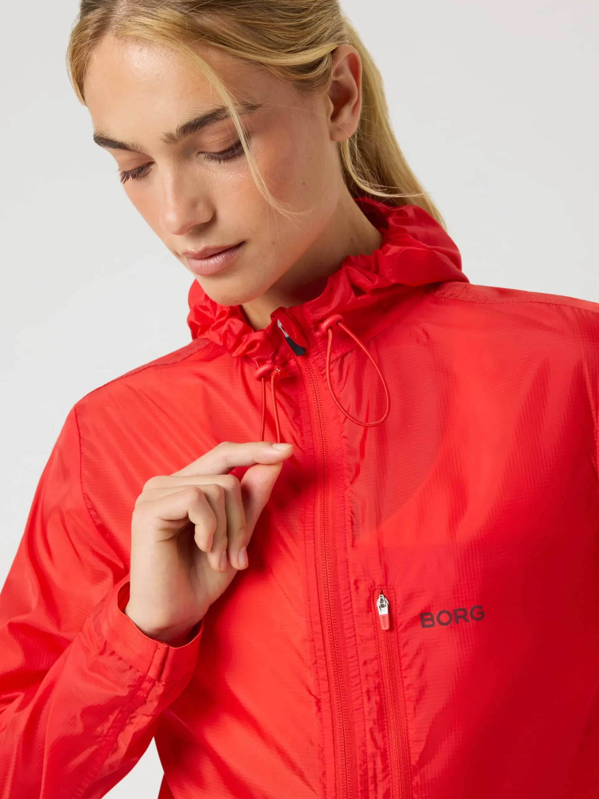 Björn Borg Löpning|Jackor * Borg Perforance Wind Jacket Flame Scarlet