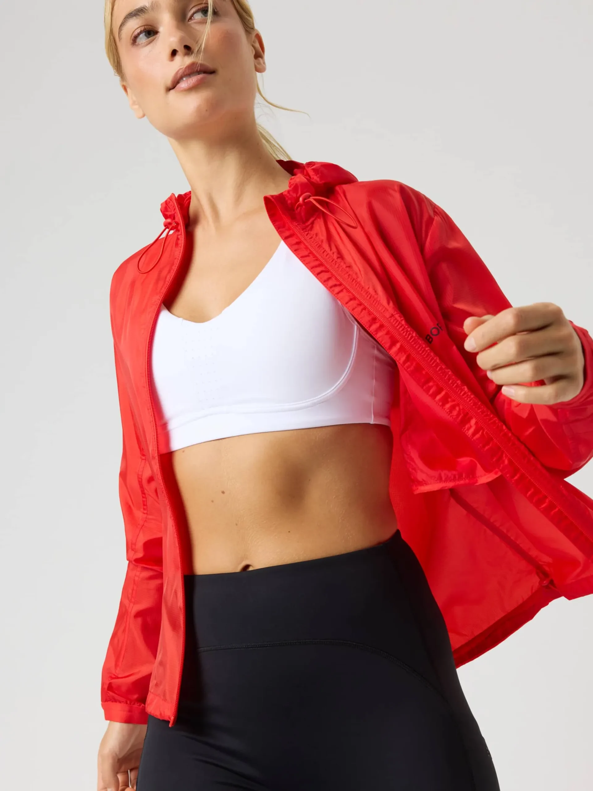 Björn Borg Löpning|Jackor * Borg Perforance Wind Jacket Flame Scarlet