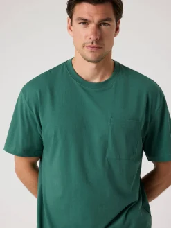 Björn Borg T-Shirts|Vardag & Loungewear * Borg Reaxed T-hirt Mallard Green