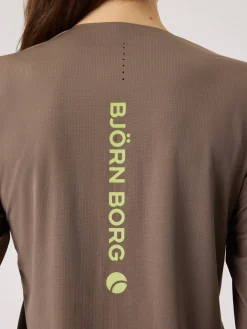 Björn Borg T-Shirts|Löpning * Borg Running Feather ong eeve T-hirt