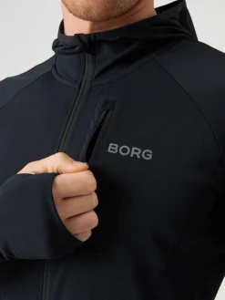 Björn Borg Gym & Träning|Hoodies * Borg Running id ayer Hood Black Beauty