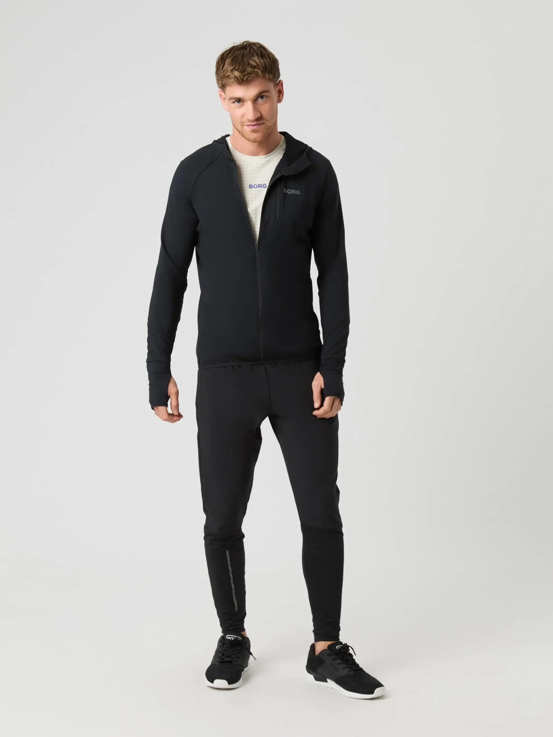 Björn Borg Gym & Träning|Hoodies * Borg Running id ayer Hood Black Beauty