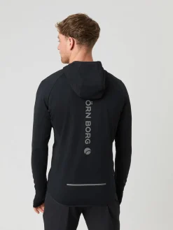 Björn Borg Gym & Träning|Hoodies * Borg Running id ayer Hood Black Beauty