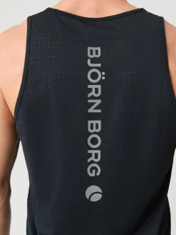 Björn Borg Tank Tops * Borg Running Perforated Tank Black Beauty