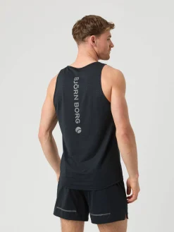 Björn Borg Tank Tops * Borg Running Perforated Tank Black Beauty