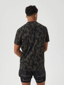 Björn Borg T-Shirts * Borg Running Perforated T-hirt Running Aop