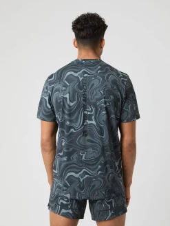 Björn Borg T-Shirts * Borg Running Perforated T-hirt Liquid 1