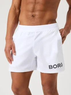 Björn Borg Gym & Träning|Shorts * Borg hort 6 Inch Vit Svart Logga