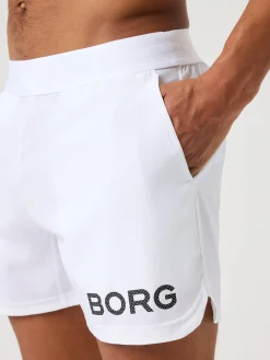 Björn Borg Gym & Träning|Shorts * Borg hort 6 Inch Vit Svart Logga