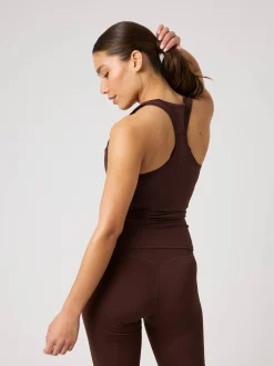 Björn Borg Yoga & Pilates|Gym & Träning * Borg oft Racerback Tank Top Coffee Bean