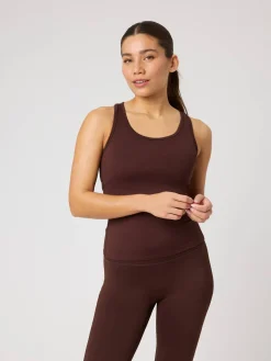 Björn Borg Yoga & Pilates|Gym & Träning * Borg oft Racerback Tank Top Coffee Bean
