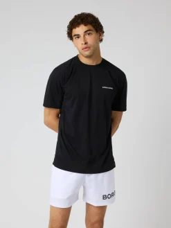 Björn Borg T-Shirts|Gym & Träning * Borg oft port T-hirt Black Beauty