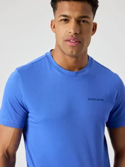 Björn Borg T-Shirts|Gym & Träning * Borg port T-hirt Amparo Blue