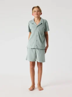 Björn Borg T-Shirts|Badbyxor * Borg Toweling Pool Shirt Slate Gray