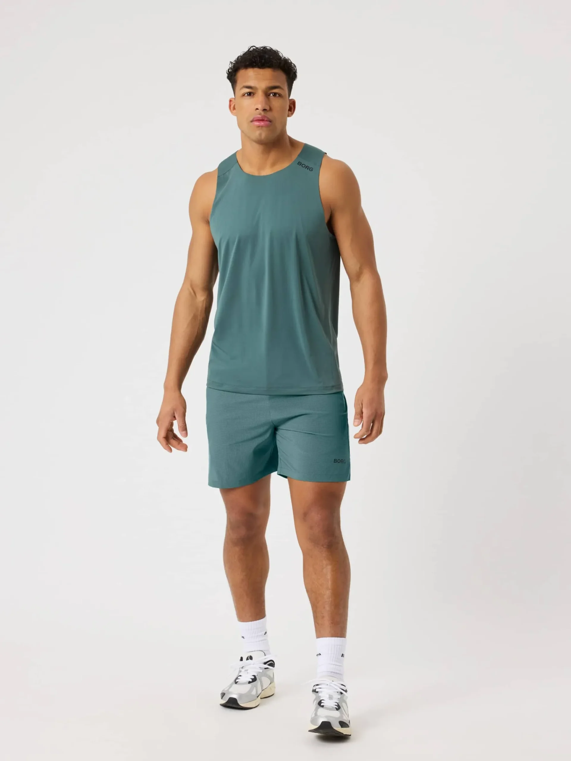 Björn Borg Gym & Träning|Löpning * Borg Zip hort 7 Inch Balsam Green