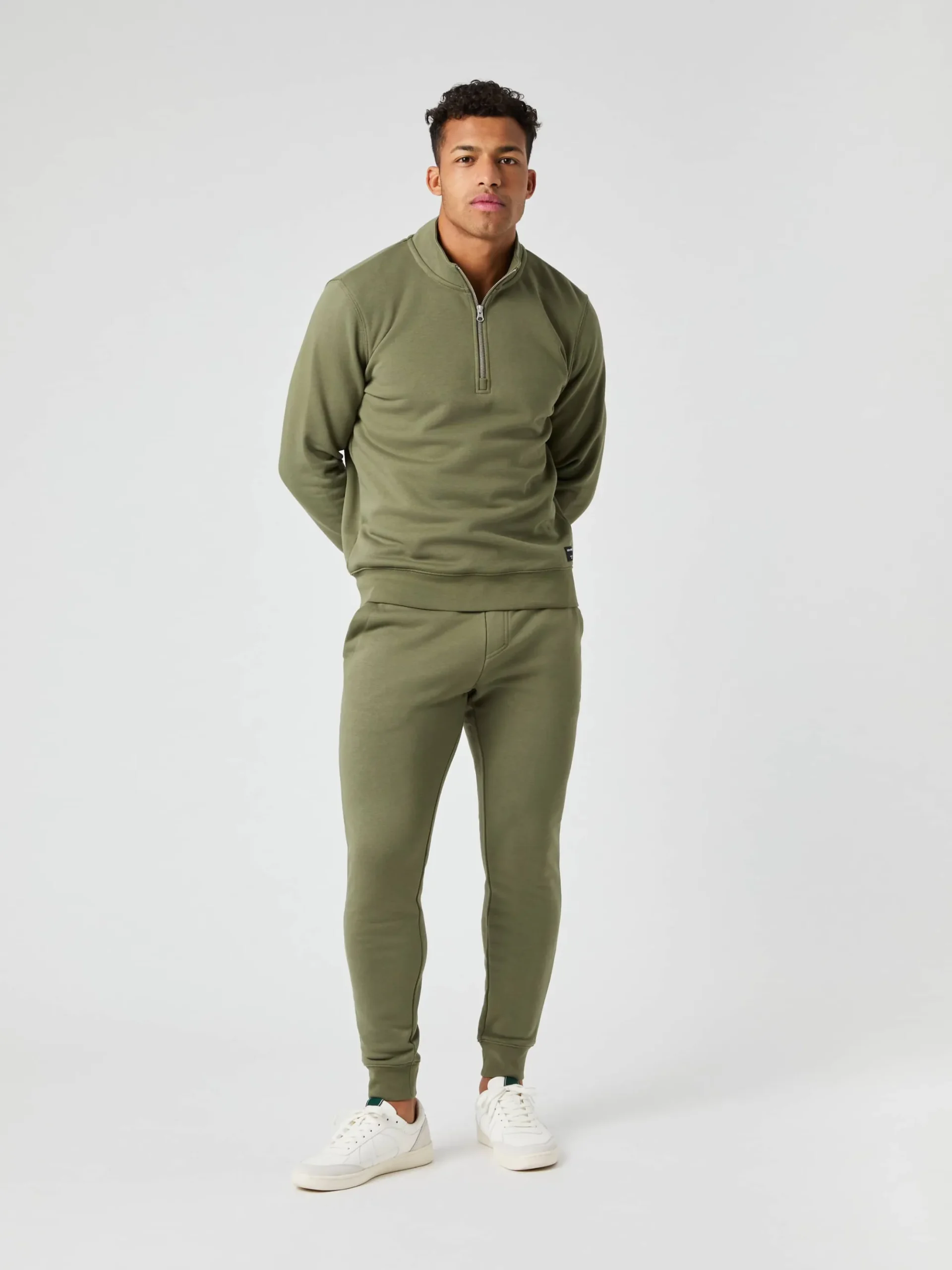 Björn Borg Tröjor * Centre Haf Zip Dusty Olive