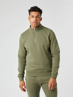 Björn Borg Tröjor * Centre Haf Zip Dusty Olive