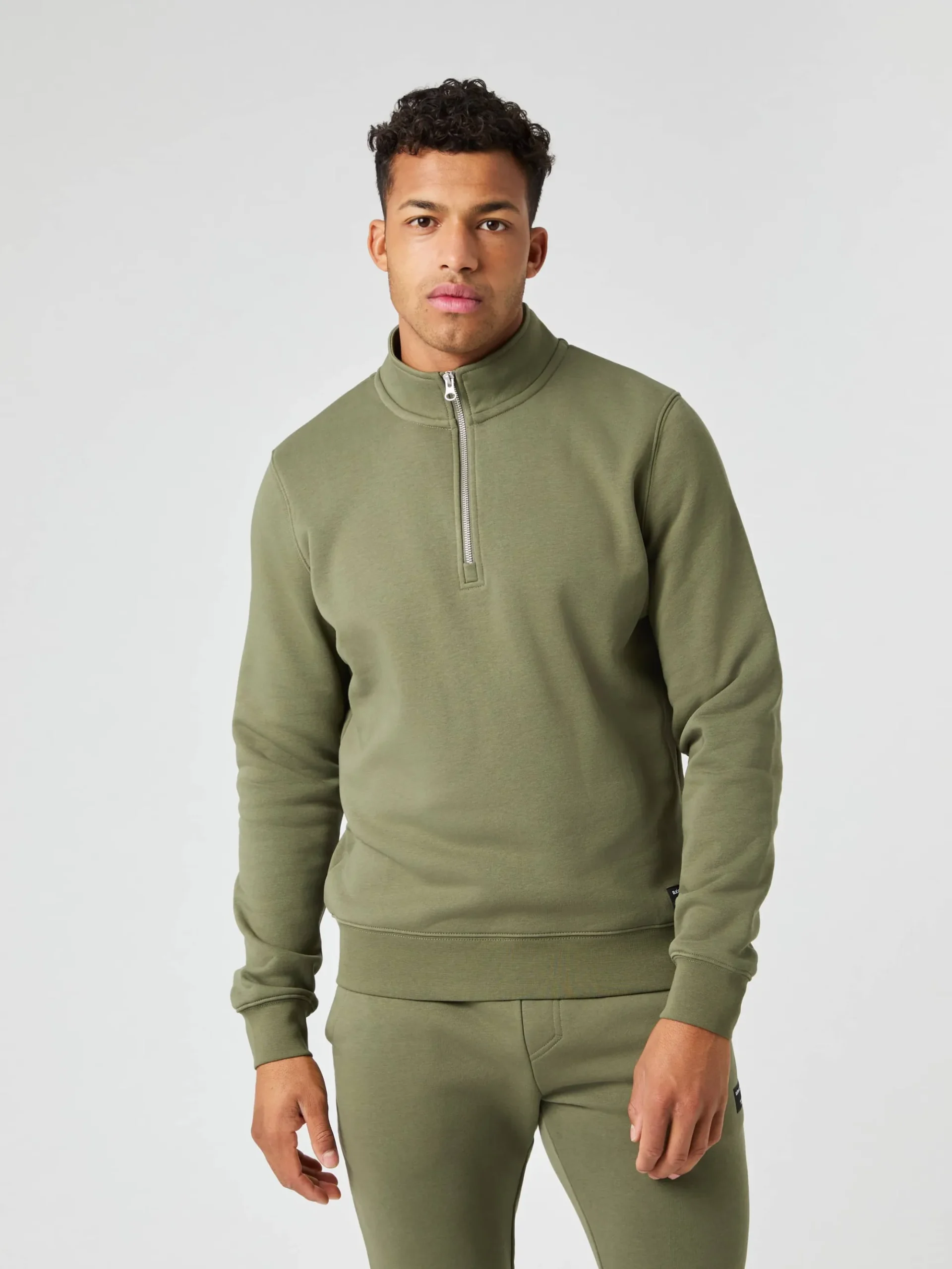 Björn Borg Tröjor * Centre Haf Zip Dusty Olive