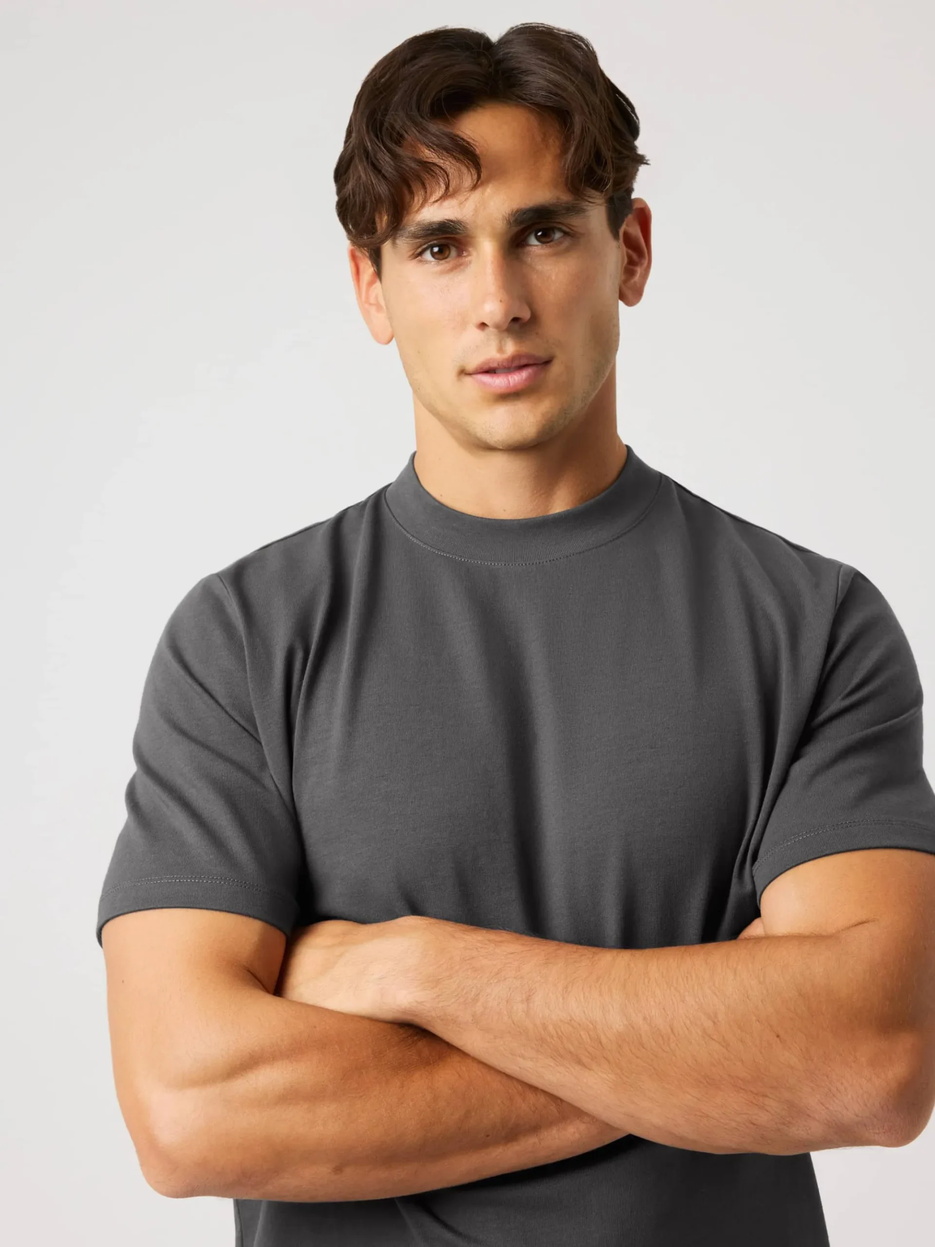 Björn Borg T-Shirts|Vardag & Loungewear * Centre High Neck T-hirt Asphalt