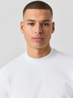 Björn Borg T-Shirts|Vardag & Loungewear * Centre High Neck T-hirt Brilliant White