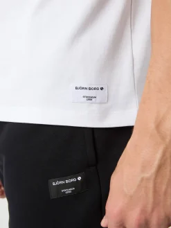 Björn Borg T-Shirts|Vardag & Loungewear * Centre High Neck T-hirt Brilliant White