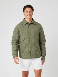 Björn Borg Jackor * Centre Quited Overhirt Dusty Olive