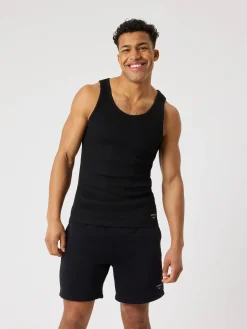 Björn Borg Tank Tops * Centre Ribbed Tank Black Beauty