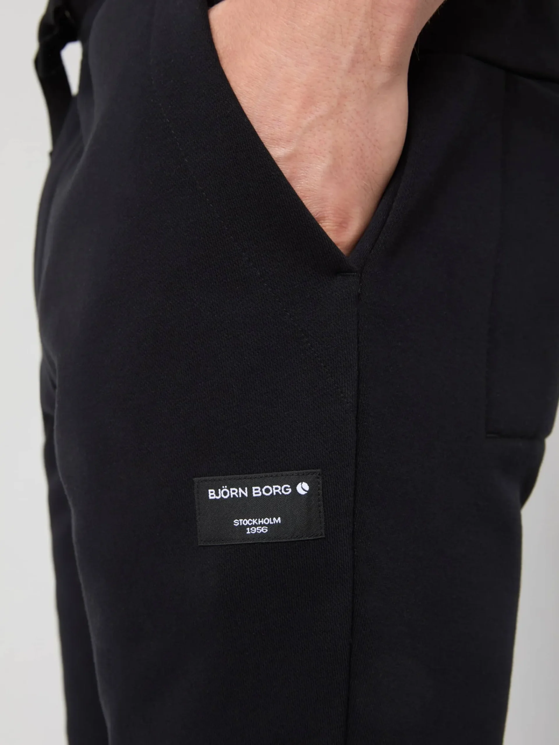 Björn Borg Vardag & Loungewear|Byxor * Centre Tapered weatpant Black Beauty