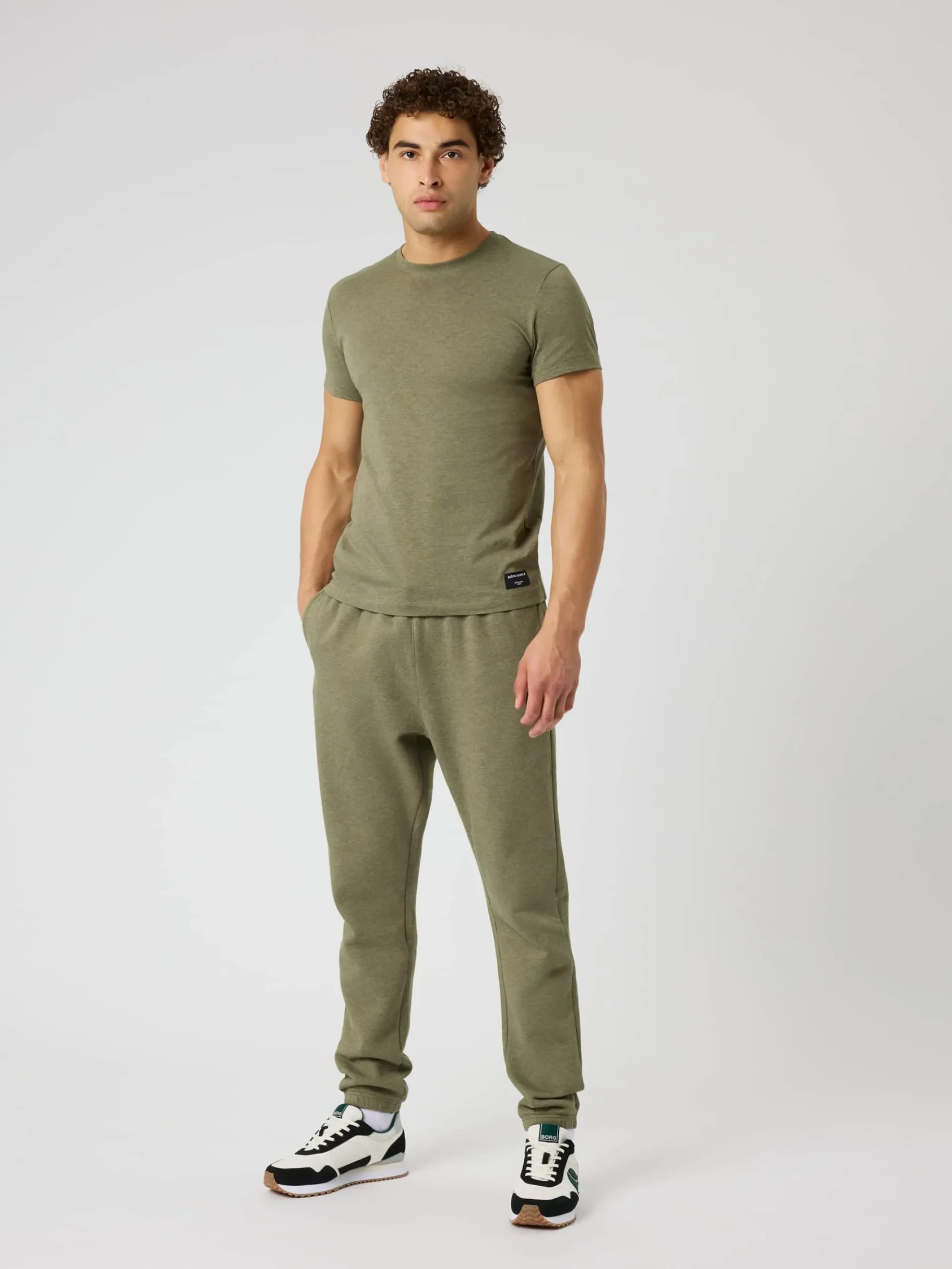 Björn Borg T-Shirts|Vardag & Loungewear * Centre T-hirt Winter Moss Melange